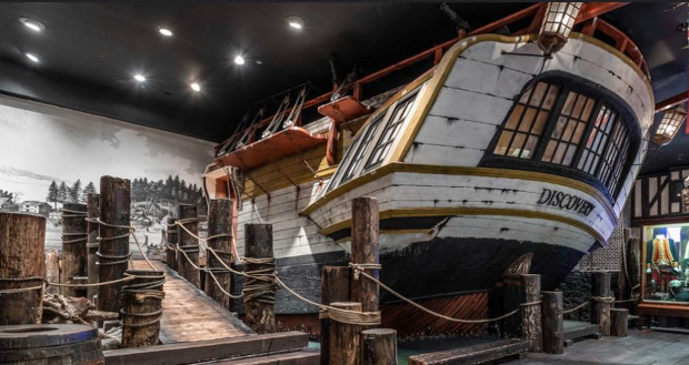 HMS Discovery at the Royal BC Museum